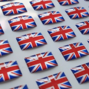 Amerikaanse vlag koepelvormige sticker, embleem Autostickers