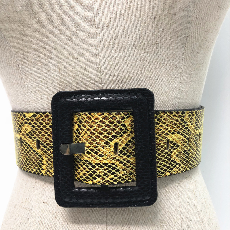 HD0728 - Nieuwe snake bedrukte en luipaard damesriemen Damesriemen Accessoires