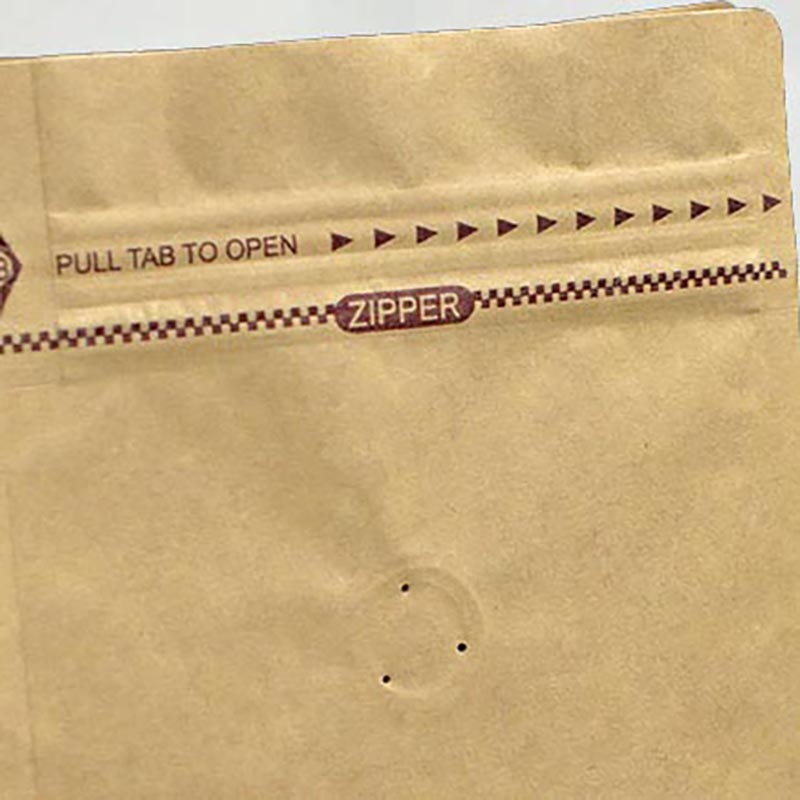Groothandel Recycle Valve Rits Verpakking Pouch OEM Platte bodem Zijvouw Stand Up Custom Printing Koffiezak