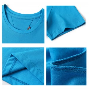 # 1916-T-shirt met ronde hals en korte mouwen katoen