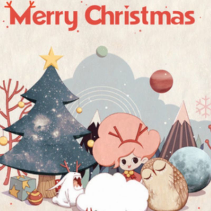 Vrolijk kerstfeest of gelukkig kerstfeest