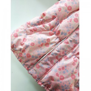 KINDER ROZE BLOEMENPRINT PUFFERJAS RLCPC0008N