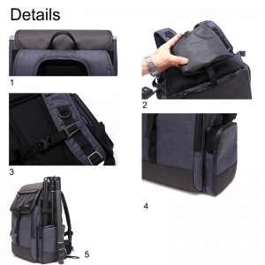 Diat BRTSM31 Professionele fotografie Statieflens Rugzak Outdoor Travel Camera Video Rugzak