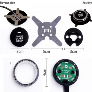 Drukknop auto motor start stop