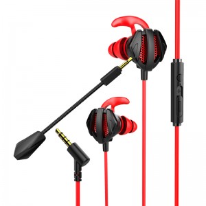 E-sports met microfoon plug and play gaming headset in-ear mobiele telefoon computer universele bedrade hoofdtelefoon