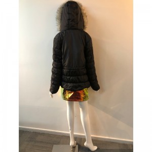 ZWART HOODED JAS DAMES RLWPC0060