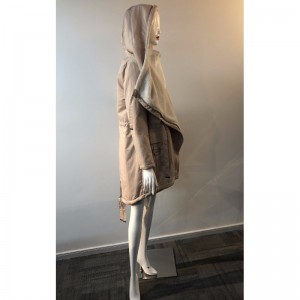 WATERVAL PARKA DAMES MET BORGVOERING IN ROZE RLWPC0075