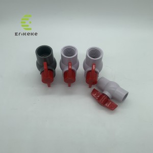 De hoge druk sanitaire 3-delige kogelkraan