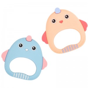 Siliconen baby-gom schattige kippengom anti-bijt hand sussen kiezen speelgoed moeder- en babyproducten
