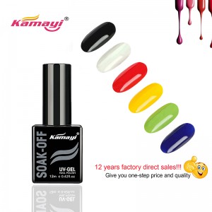 Kamayi China Fabrikant 72 kleuren LED natuurlijke gellak Losweken van gelkleur Private label UV-nagelgellak
