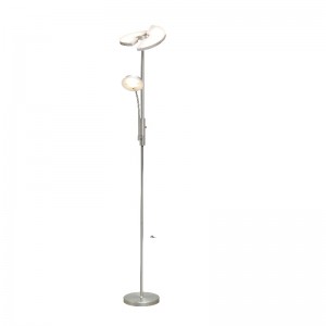 LED hoogspanning moeder \u0026 zoon vloerlamp met halfrond LED-paneel