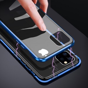 Voor iPhone 11 hoesje Magnetische adsorptietelefoonhoes