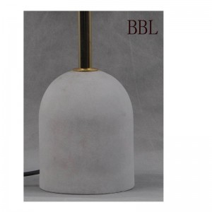 Hoogspanning LED tafellamp met betonnen voet