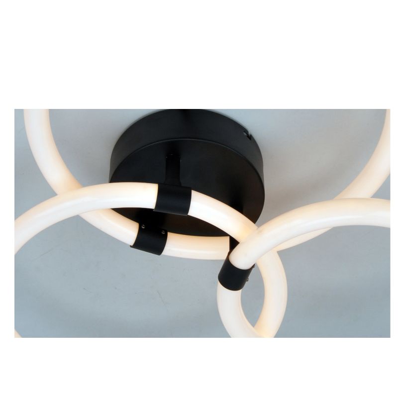 led plafondlamp met acrylronde ring