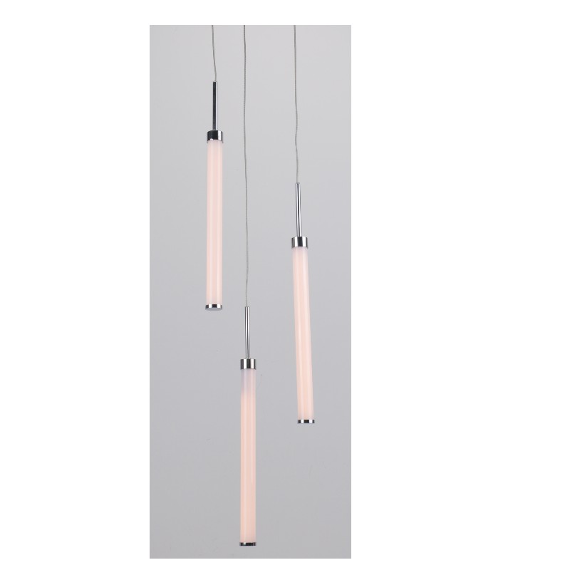 led-hangerlamp met acrylrechte buis