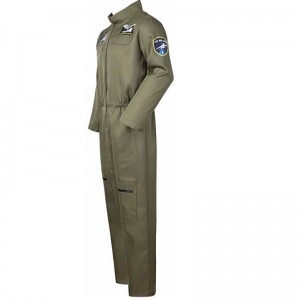 Air Force Fighter Pilot-jumpsuit voor heren, kostuums voor volwassenen met geborduurde patches en zakken