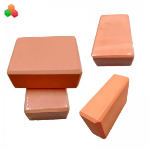 Factory supply hoge kwaliteit geheugen eva blokken reliëf logo OEM yoga oefening blok eco afdrukken schuim fot gezondheid training