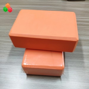 Factory supply hoge kwaliteit geheugen eva blokken reliëf logo OEM yoga oefening blok eco afdrukken schuim fot gezondheid training