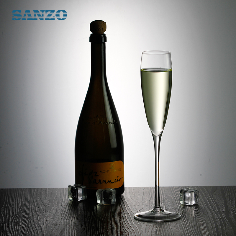 SANZO Geblazen glazen champagnefluit Op maat gemaakt Handgemaakt champagneglas Plastic champagneglazen
