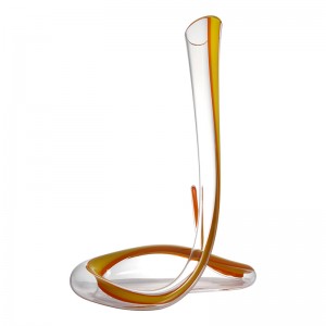 Magische Snake Style Glas Rode Wijn Karaf \/ Flagon 1200ml \/ 40oz Smooth Cruves