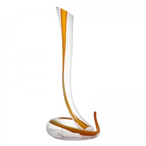 Sanzo Groothandel Handgemaakt Glaswerk Fabrikant Uniek Enkelglas Rode Wijn Karaf \/ Flagon 1200ml \/ 40oz 900031