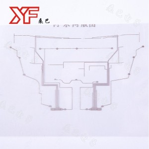 Een zilver - koolstof gedrukte schakeling