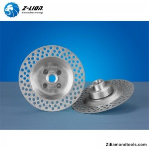 ZL-CW001 Goedkoop vacuümgesoldeerd diamantkomschijvencupwiel