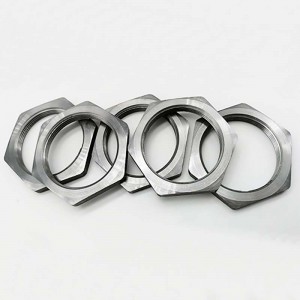 aangepaste cnc draaiende zeskantmoer M28 * 1