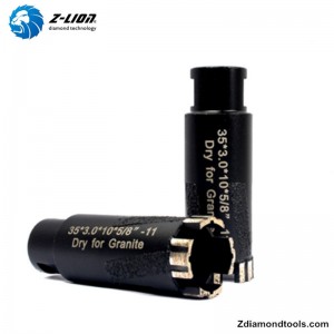 ZL-QH20 Vacuümgesoldeerde droge diamantboorkronen voor graniet, beton