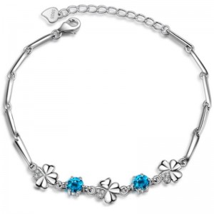 Saphire dames armband zirconia armband