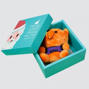 Aangepaste Kerstmis en Nieuwjaar vakantie Cartoon geschenkdoos