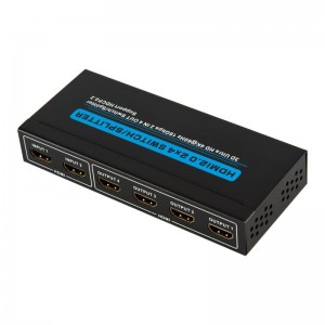 V2.0 HDMI 2x4 Switch \/ Splitter Ondersteuning 3D Ultra HD 4Kx2K @ 60Hz HDCP2.2