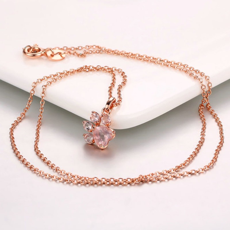 925 sterling zilveren rosé gouden hanger zacht roze ketting hart ketting statement ketting