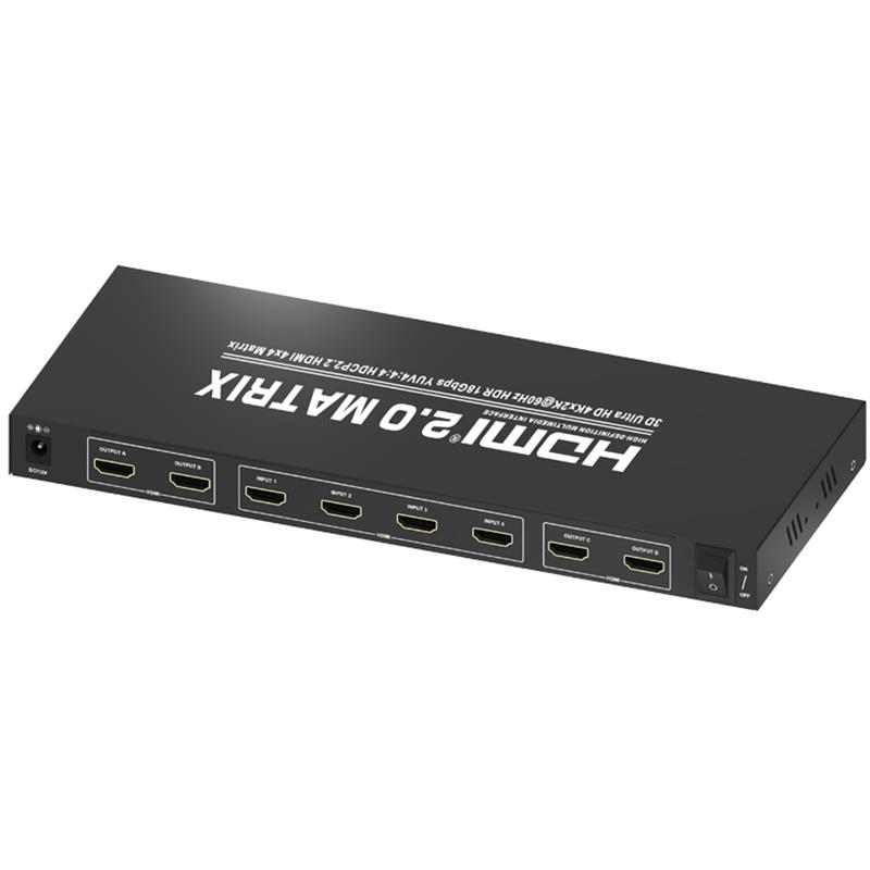 V2.0 HDMI 4x4 Matrix Ondersteuning Ultra HD 4Kx2K @ 60Hz HDCP2.2 18Gbps