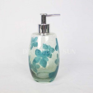 Helder glas met decaled badkameraccessoires set