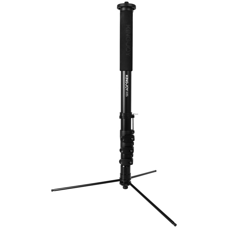 KINGJOY Statiefhouder, telescopische stang, aluminium monopod, 1,71 m hoogte