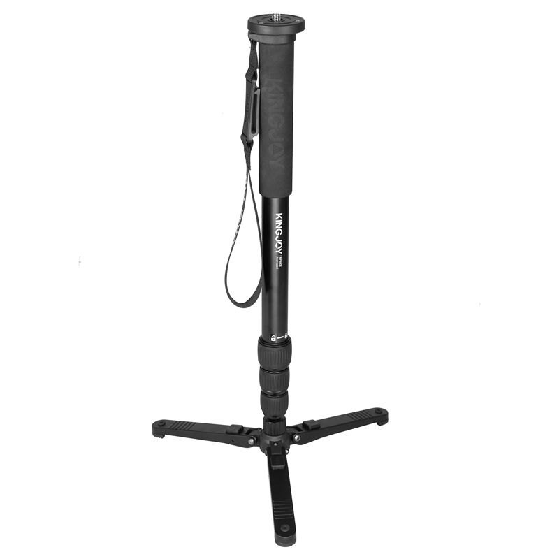 Kingjoy Photographe aluminium nieuwe monopod voor fotografie met professionele beenbasis