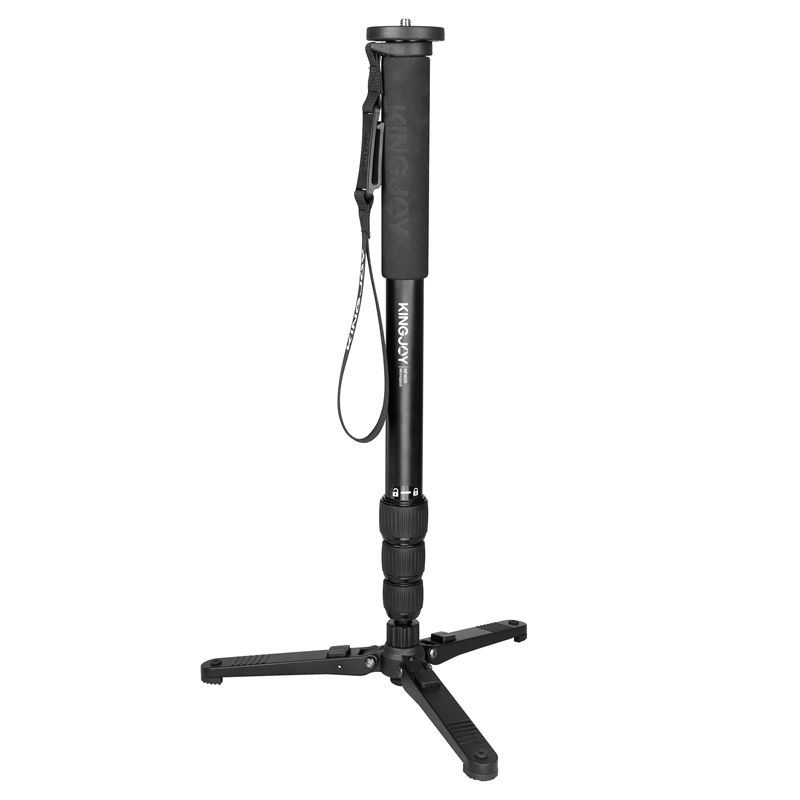 Kingjoy Photographe aluminium nieuwe monopod voor fotografie met professionele beenbasis