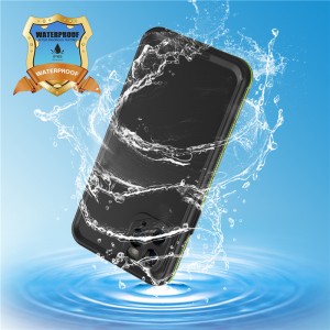 Universele waterdichte zaak handtelefoon waterdicht geval iphone water-proof telefoon voor iphone 11 pro (black) met vaste kleur back cover