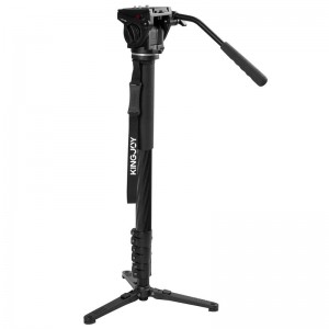 Kingjoy Aluminium uitschuifbare monopod met mini-statiefbasis