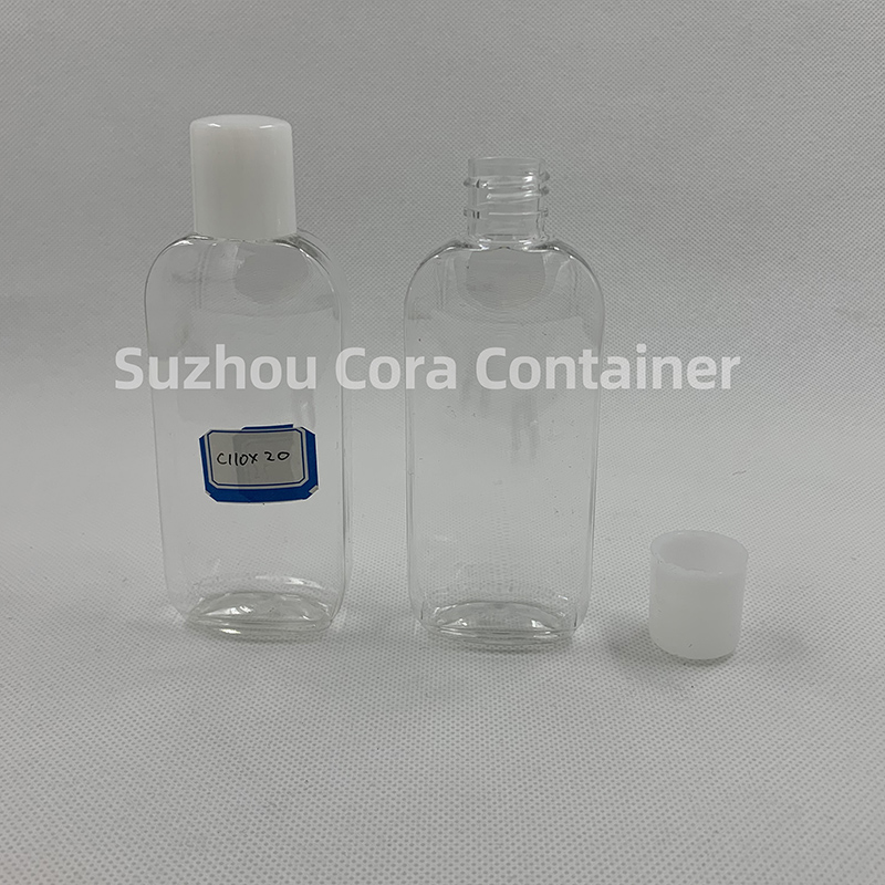 110ml Neck Size 20mm Pet Plastic Cosmetic Bottle met schroefdop