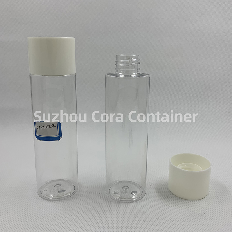 160ml Neck Size 24mm Pet Plastic Cosmetic Bottle met schroefdop