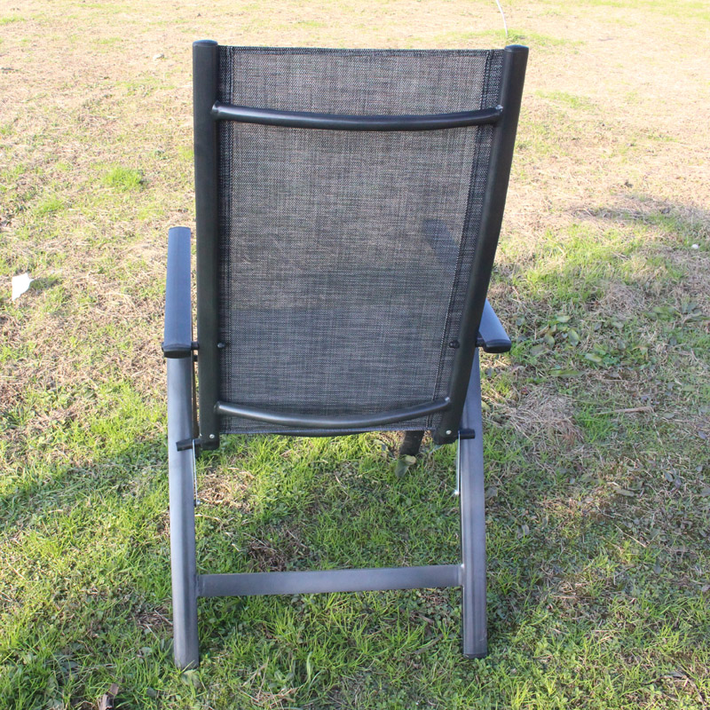 Alum & textilene deluxe positie stoel