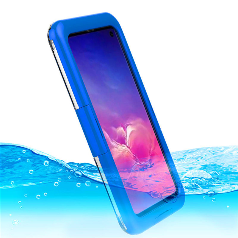 Onderwater telefoonbescherming beste levenbestendige telefoonhoes voor Samsung S10 (blauw)