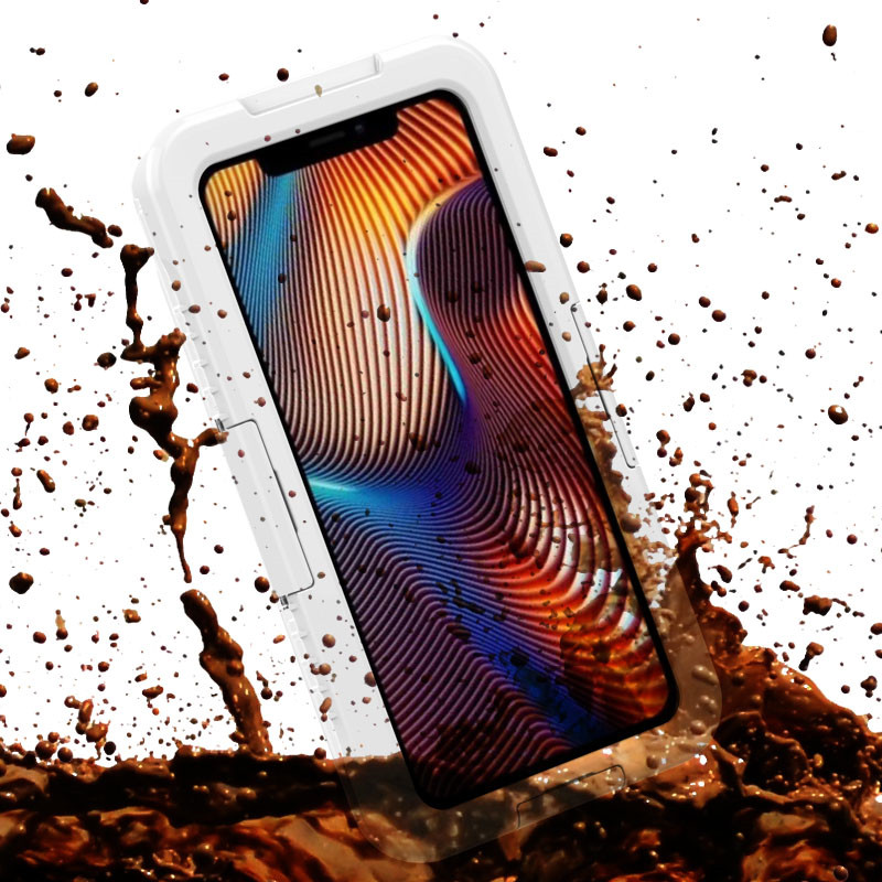 De beste waterdichte poederbestendige sneeuwbestendige iphone XR case () White)
