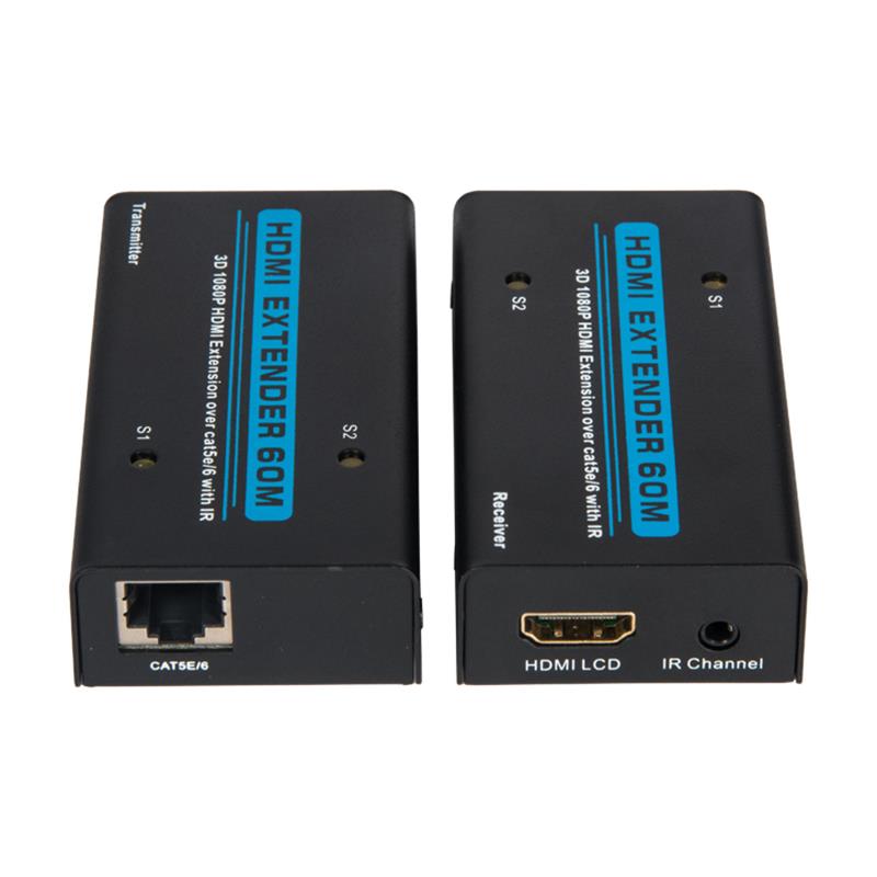 V1.3 HDMI Extender 60m over één cat5e/6 kabel met IR Support HD 1080P