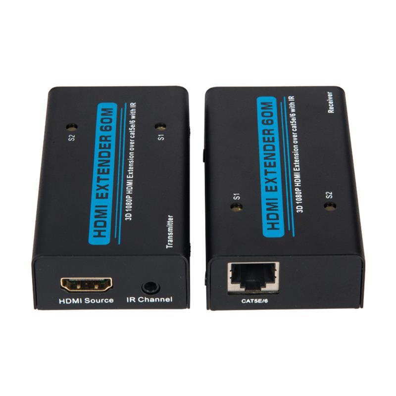 V1.3 HDMI Extender 60m over één cat5e/6 kabel met IR Support HD 1080P