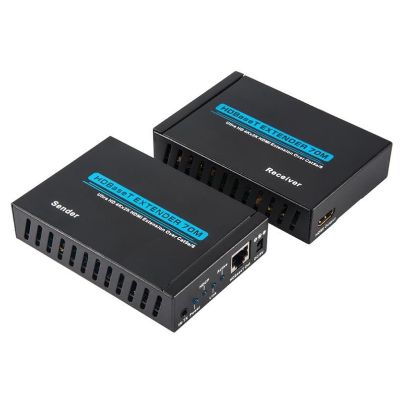 V1.4 4K HDBaseT HDMI Extender 70m over single cat5e/6 kabel 35m@4Kx2K/30Hz,70m@1080P/60Hz