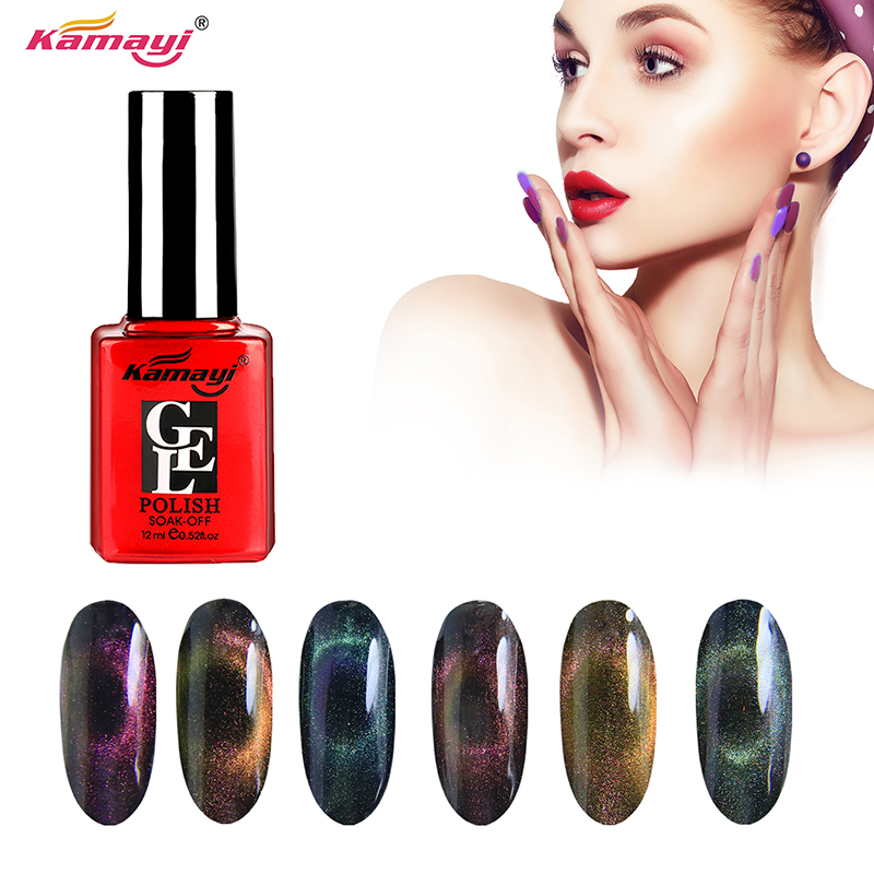 Kamayi nieuw product cat eye gel losweken uv led 12ml 3d cat eye gellak nagellak