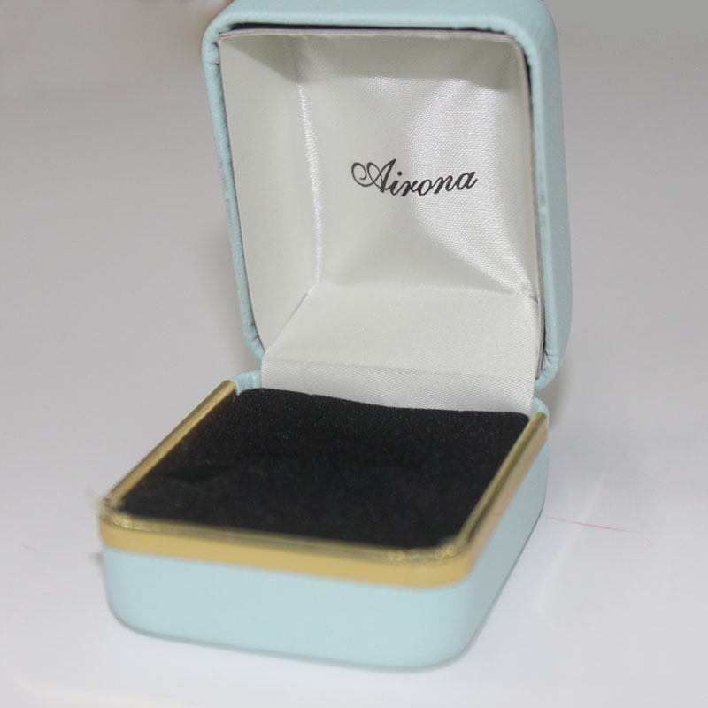 Delicate Hot Stamping Logo Box Ring Jewelry Box